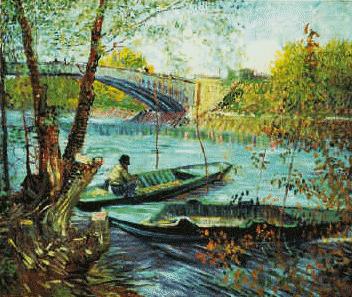 Vincent Van Gogh Fishing in the Spring, Pont de Clichy china oil painting image